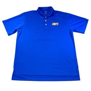 Chiefs UltraClub Cool‎ & Dry Mens XL Embroidered Performance Blue Polo Shirt